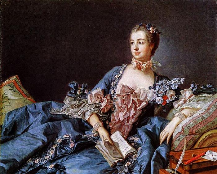 Francois Boucher Portrat der Madame de Pompadour china oil painting image